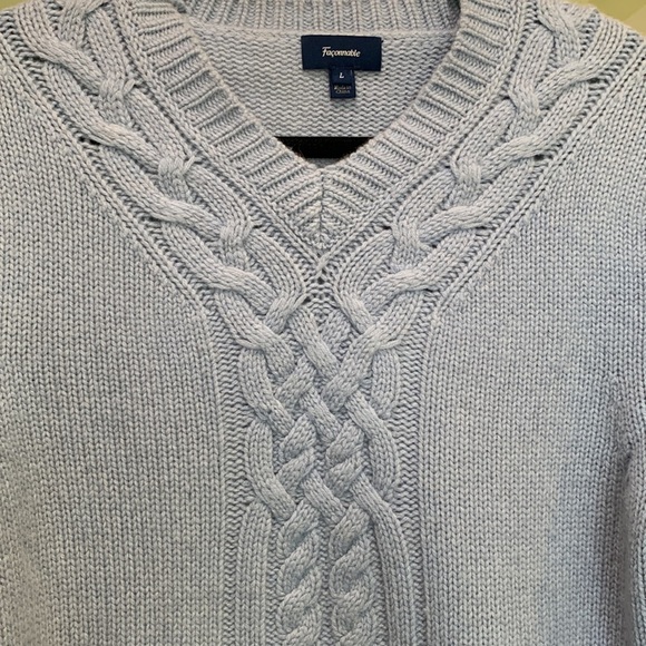 Faconnable wool v neck sweater size L - Picture 9 of 11